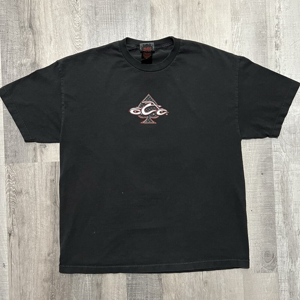 Vintage Orange County Choppers T Shirt Mens XL Biker OCC Black Double Sided Y2K - Picture 2 of 6